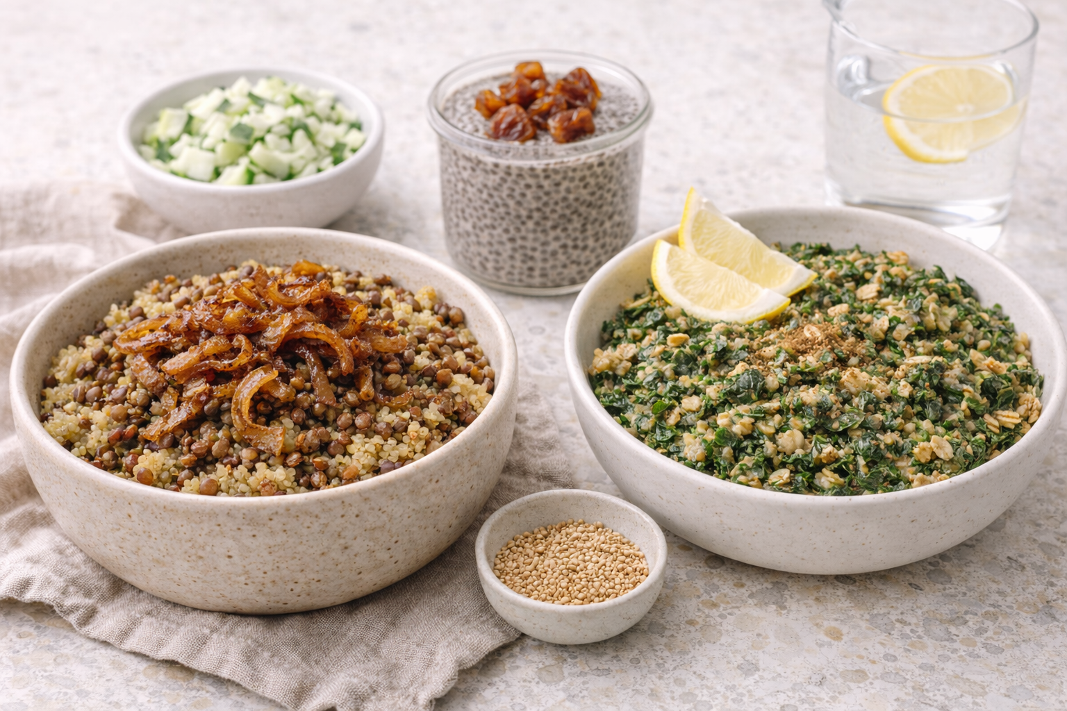 وجبات غنية بالألياف للحامل لتقليل الإمساك: 3 وصفات سهلة ومشبعة بدون انتفاخ