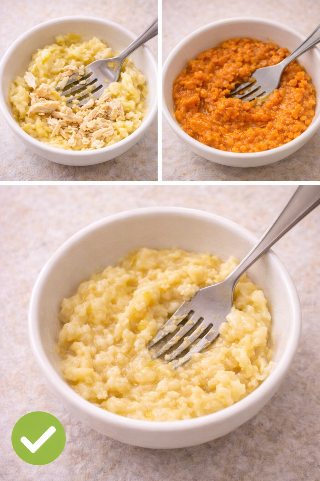 Mashed meals for little ones