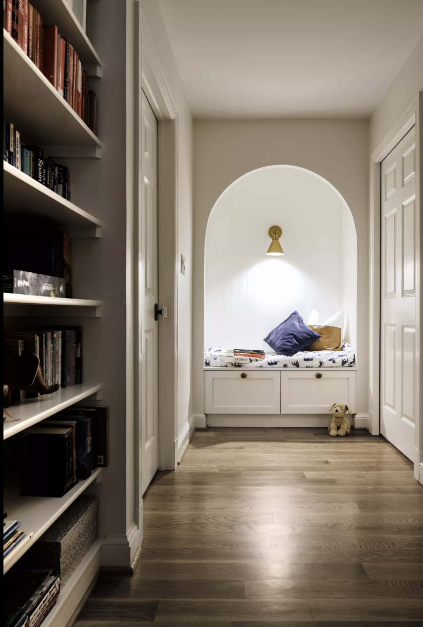 Cozy corner with soft textures