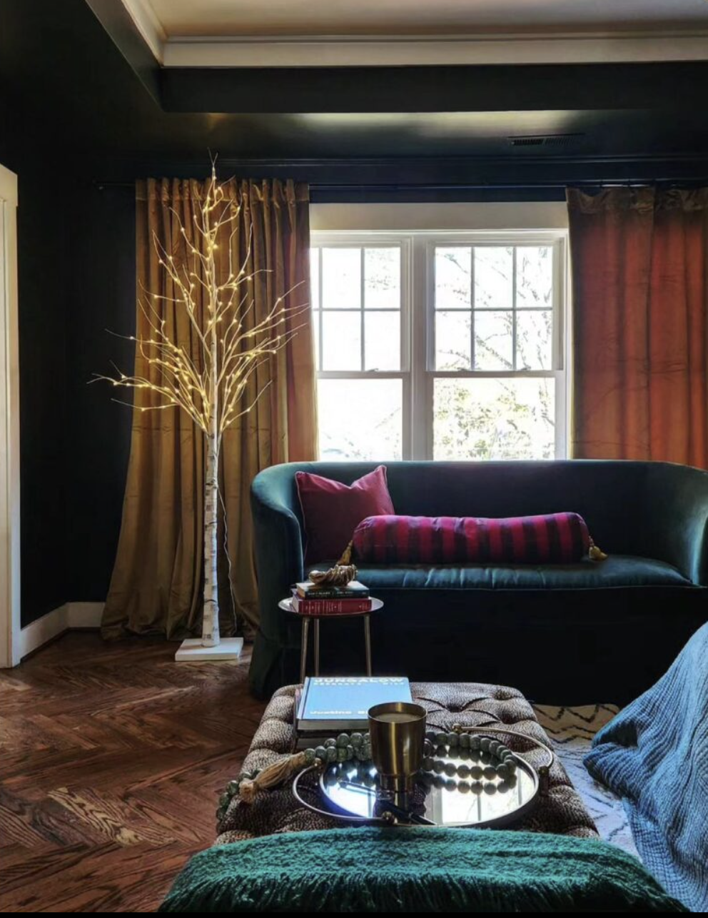 Cozy corner with soft textures