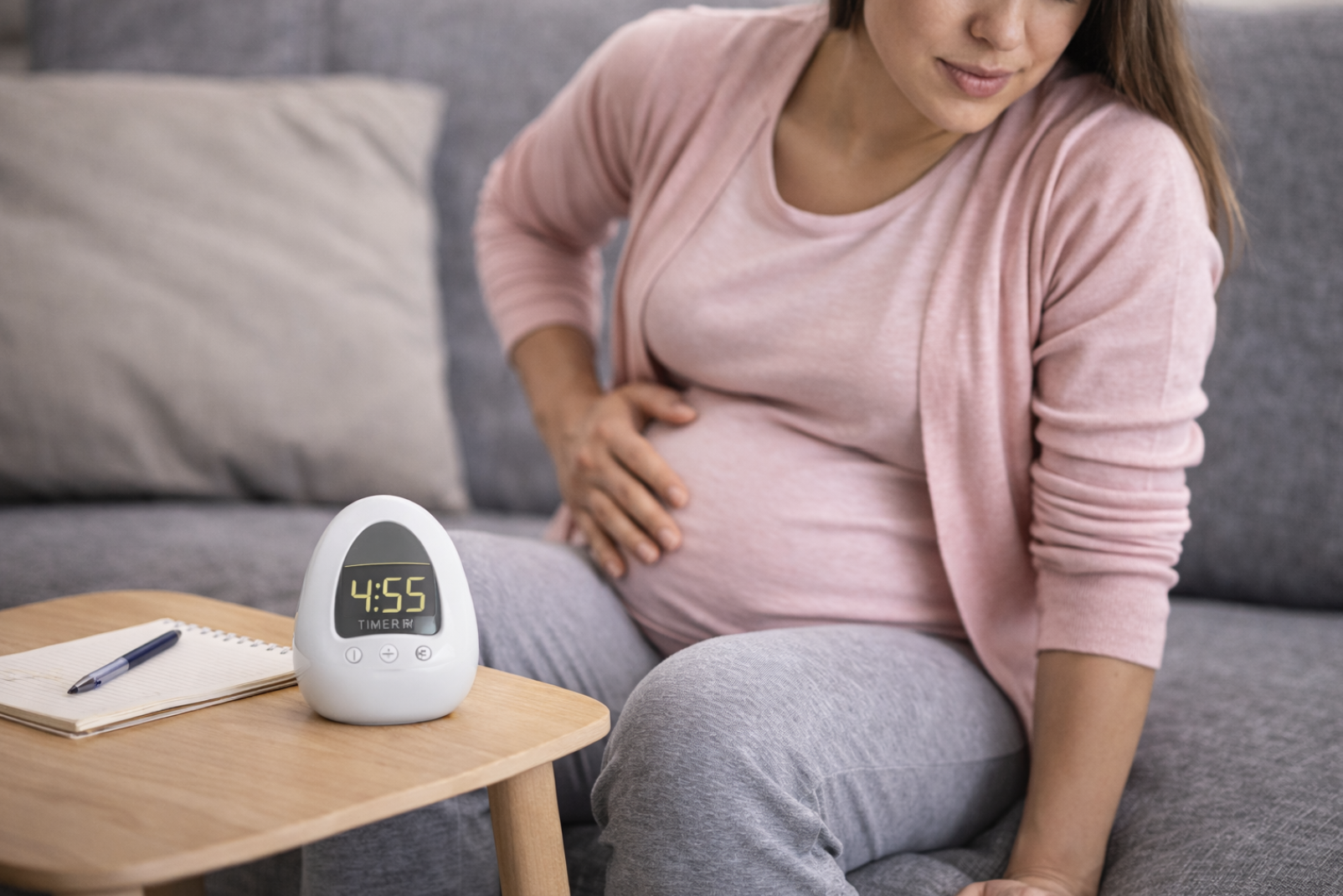 Timing contractions in calm surroundings