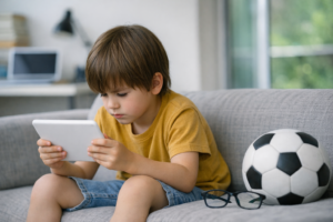 قصر النظر عند الأطفال بسبب الشاشات